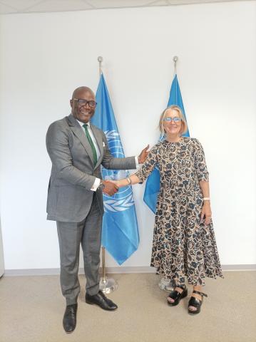 Meeting with WFP’s Deputy ED in charge of Advocacy and Partnership, Ute Klamert